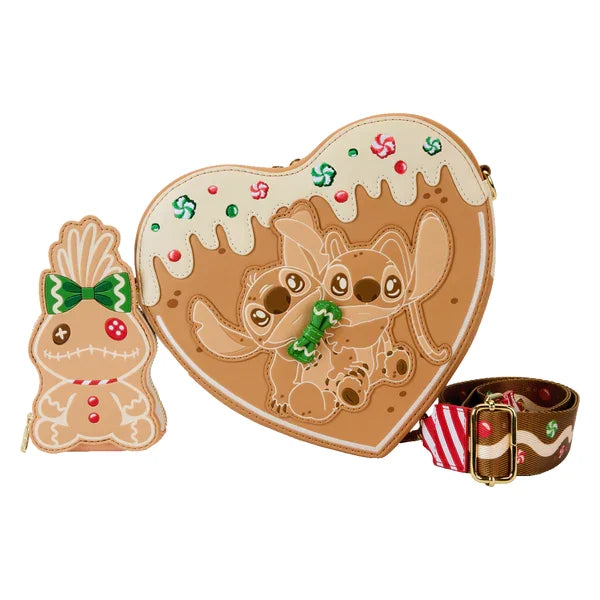 LILO & STITCH - Angel & Stitch Gingerbread - Crossbody Bag Loungefly