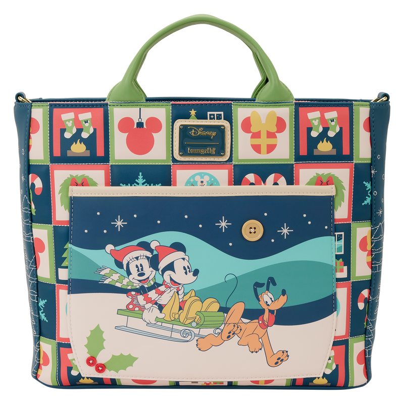 DISNEY - Mickey & Minnie "Holiday" - Tote Bag LoungeFly