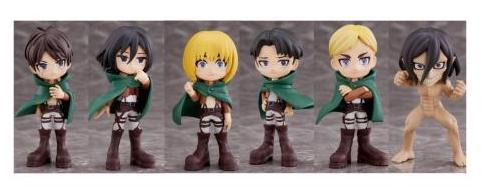 ATTACK ON TITAN - Blind Box - Assortiment 6 Figures 9cm