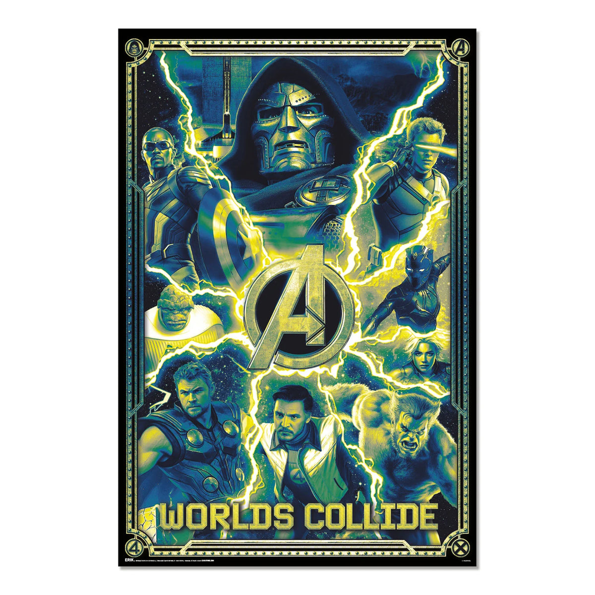 AVENGERS DOOMSDAY - Worlds collide - Poster 61 x 91cm