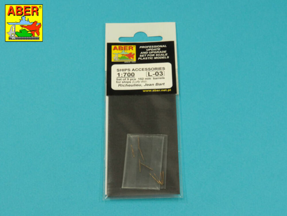Set of 9 pcs 152 mm barrels for ships Richelieu,Jean Bart