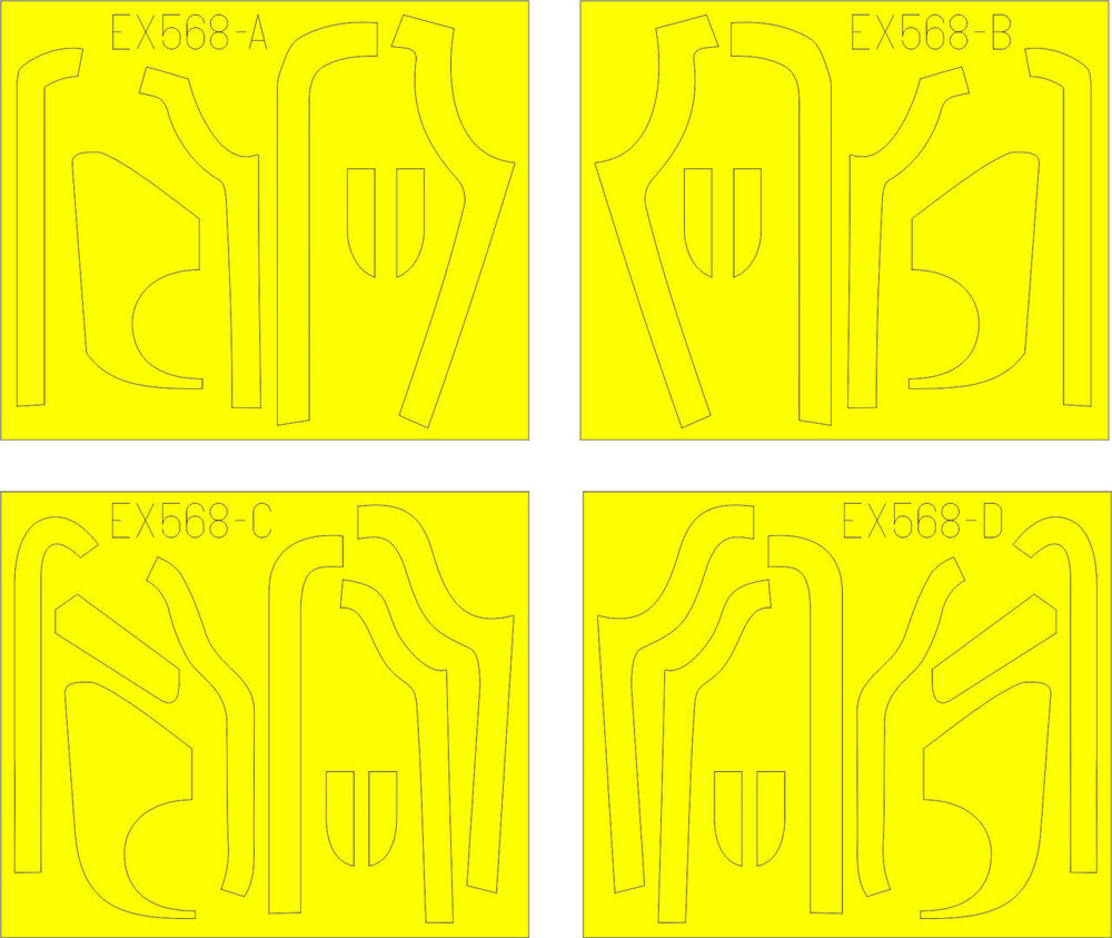 B-17G antiglare panels(BO & DL productio for Revell/Monogram