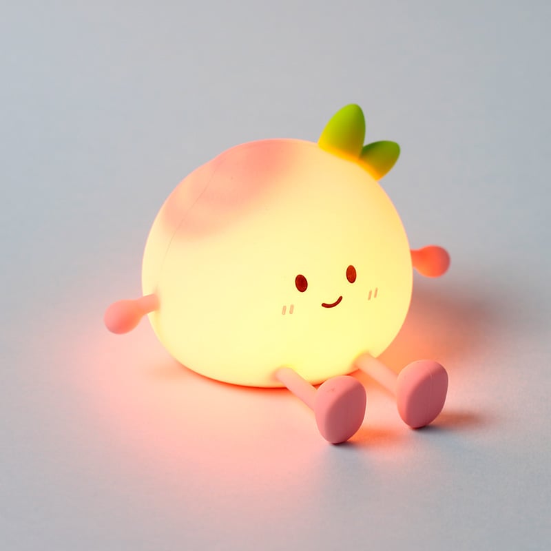 KAWAII - Peach - Phone Holder & Rechargeable Lamp 5inch