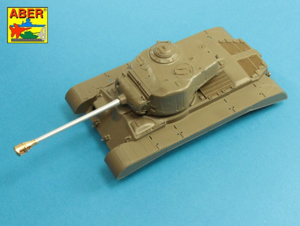 U.S 90 mm M3 barrel with muzzle brake for T26E3 , Pershing
