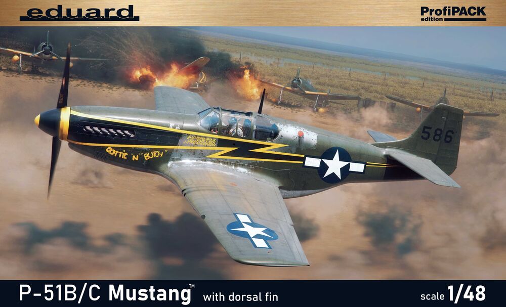 P-51B/C Mustang w/ dorsal fin EDUARD-PROFIPACK