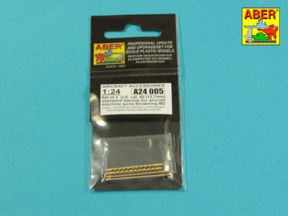 Set of 2 cal .50 (12,7mm) standard barrels for US aircraft machine guns Browning M2