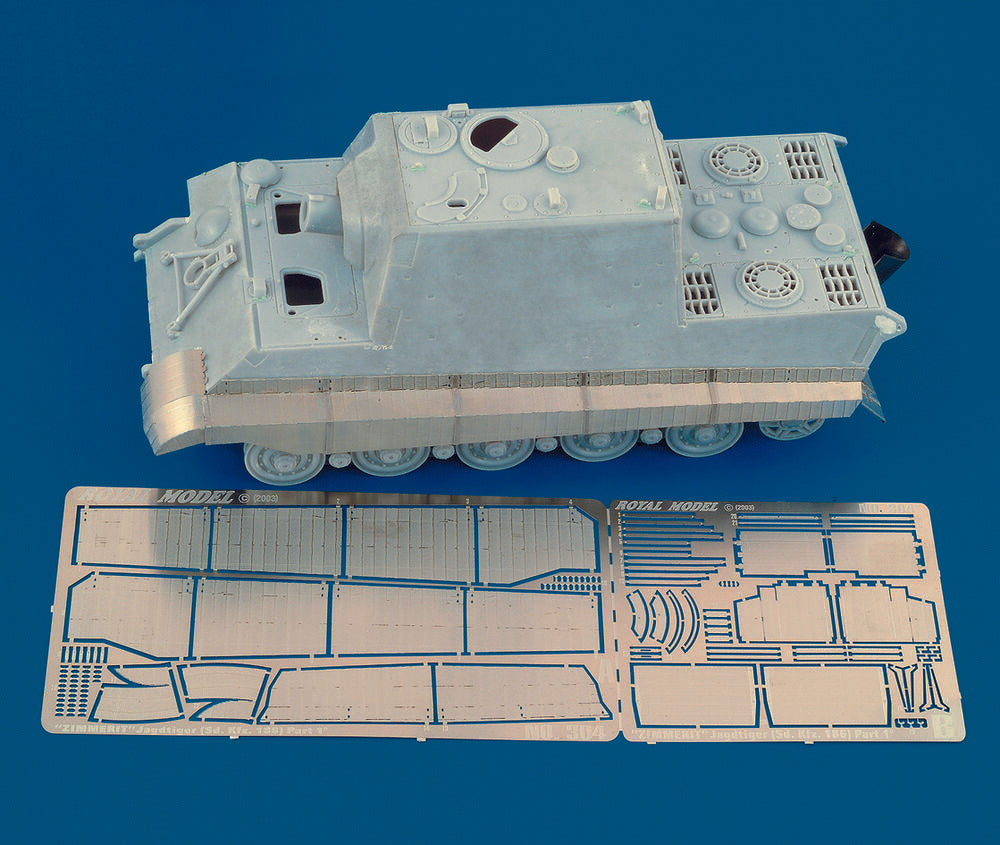 Fenders with Zimmerit-Jagdtiger (for Dragon kit)