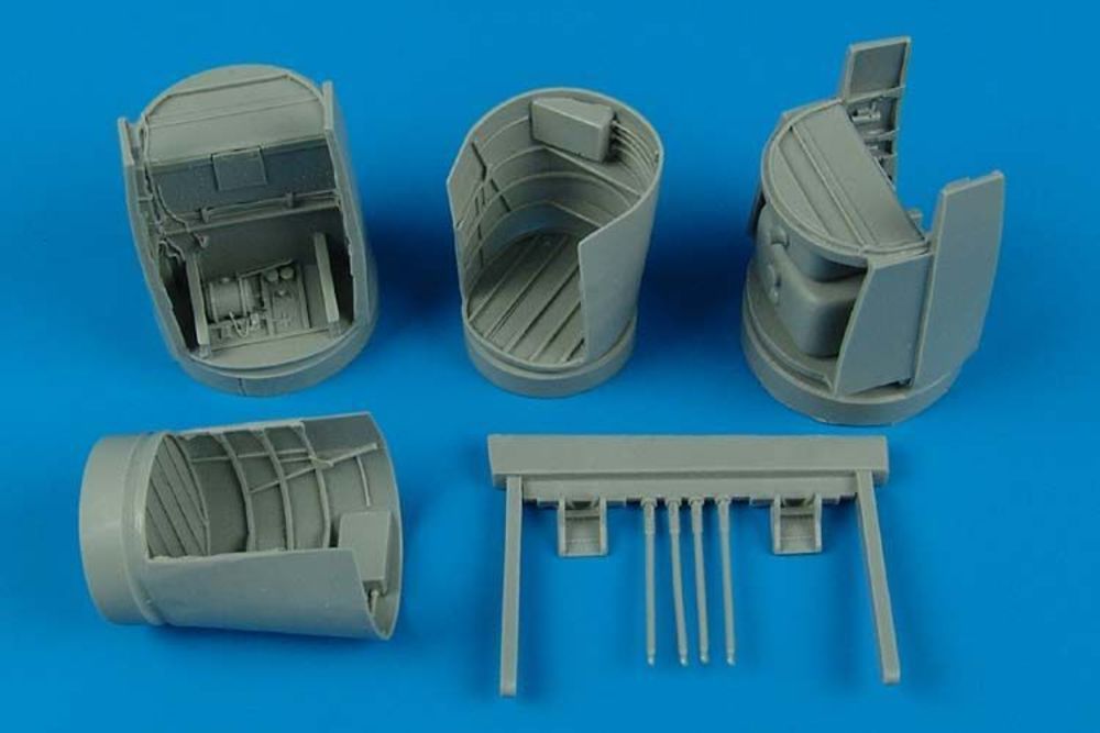 Heinkel He 219A-7 main wheel bays für Tamiya Bausatz
