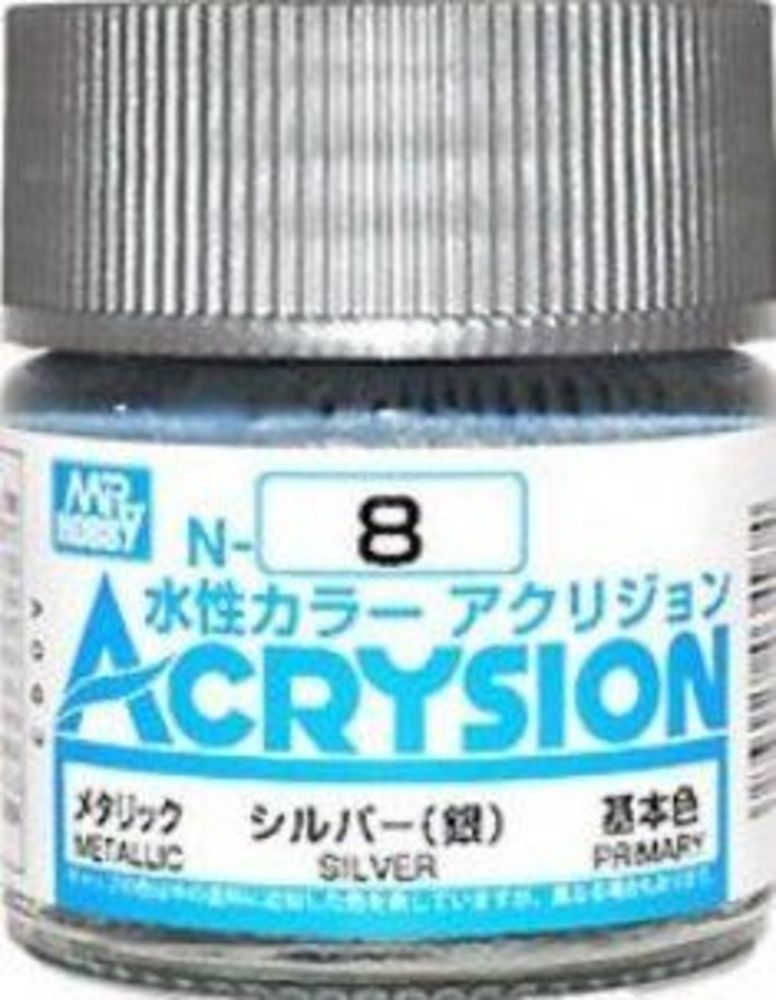 Mr Hobby -Gunze Acrysion (10 ml) Silver