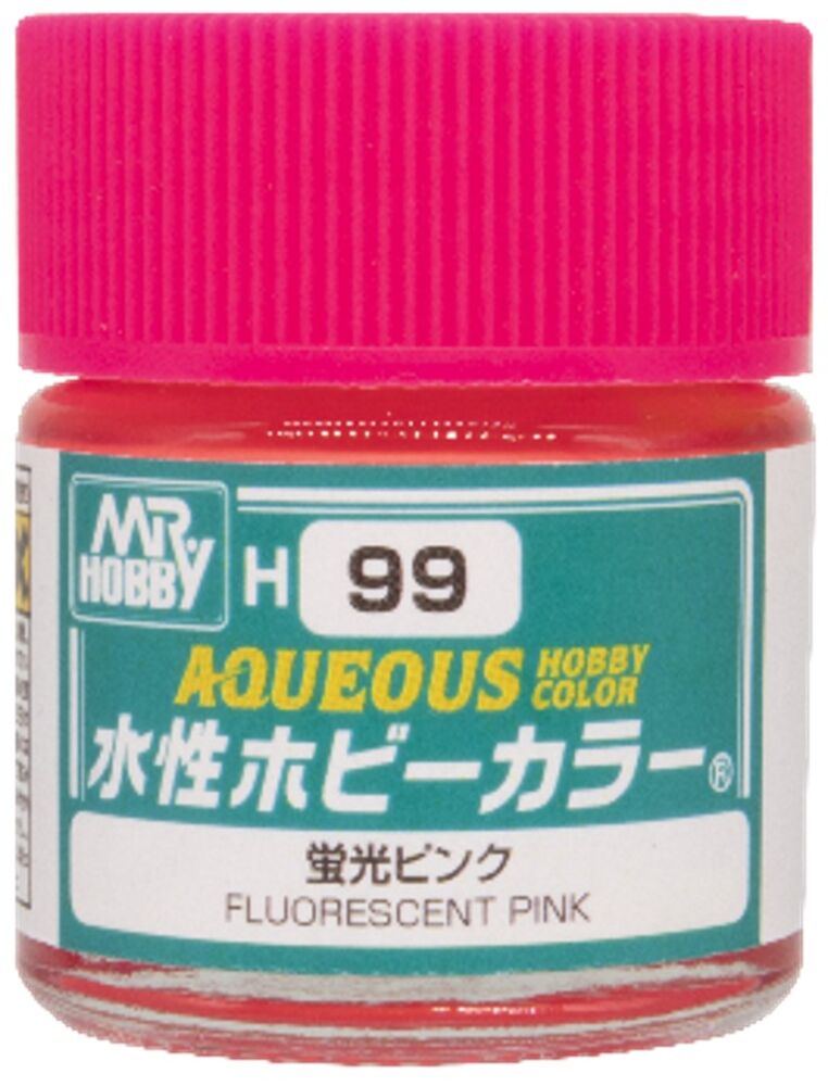 Mr Hobby -Gunze Aqueous Hobby Colors (10 ml) Fluorescent Pink
