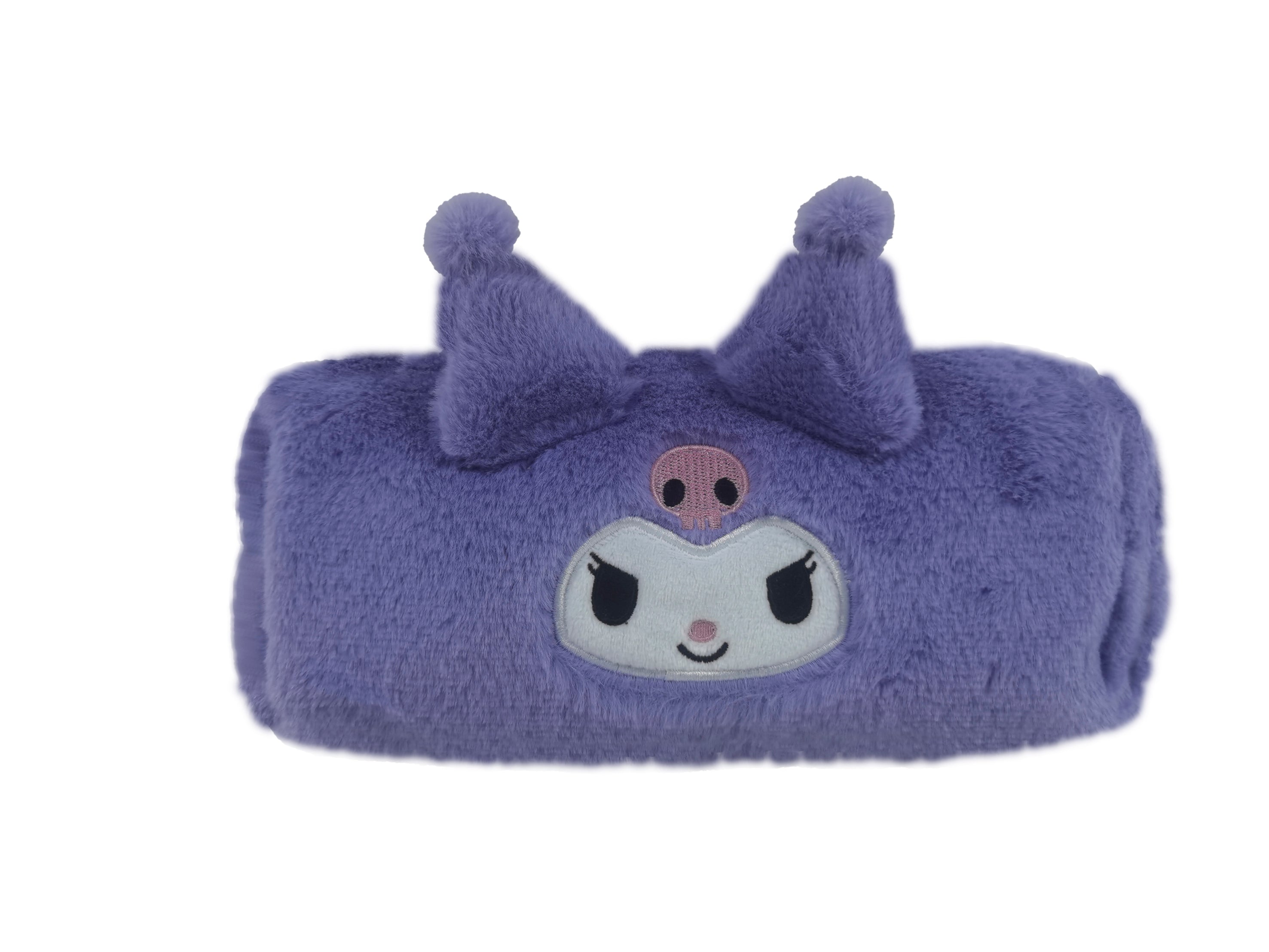 KUROMI - Purple - Fur Square Pencil Case