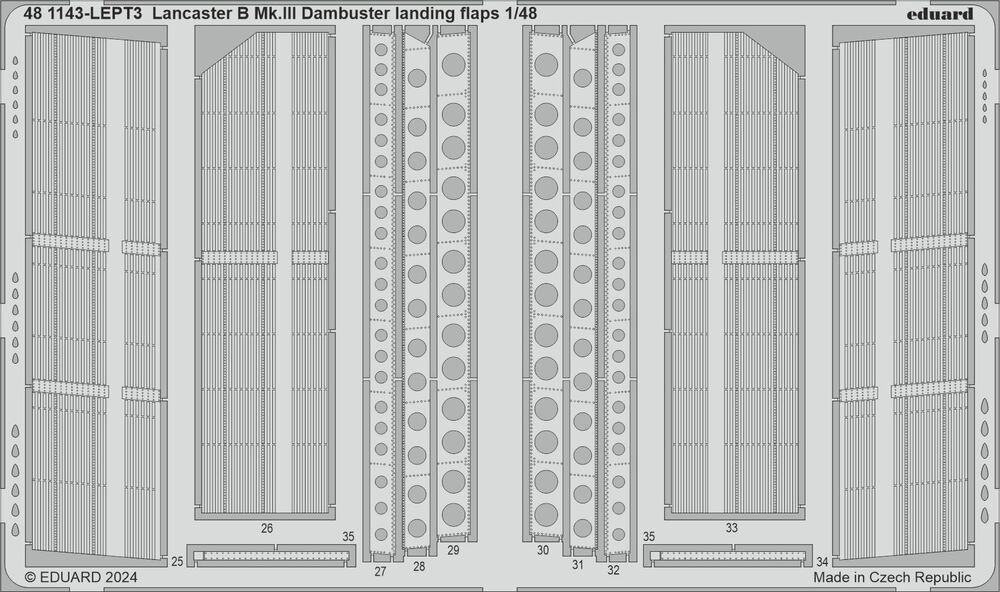 Lancaster B Mk.III Dambuster landing flaps 1/48 HKM