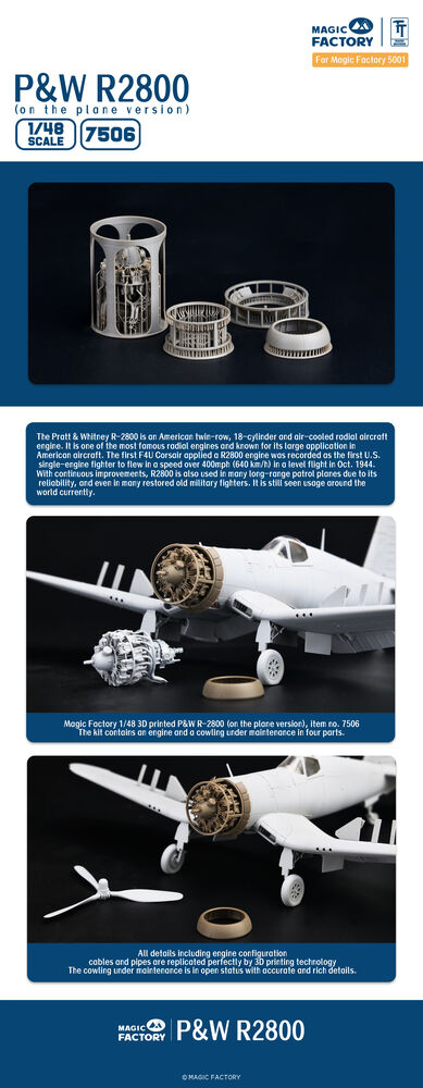 1/48 P&W R2800 Engine Separate Display Version Set 2