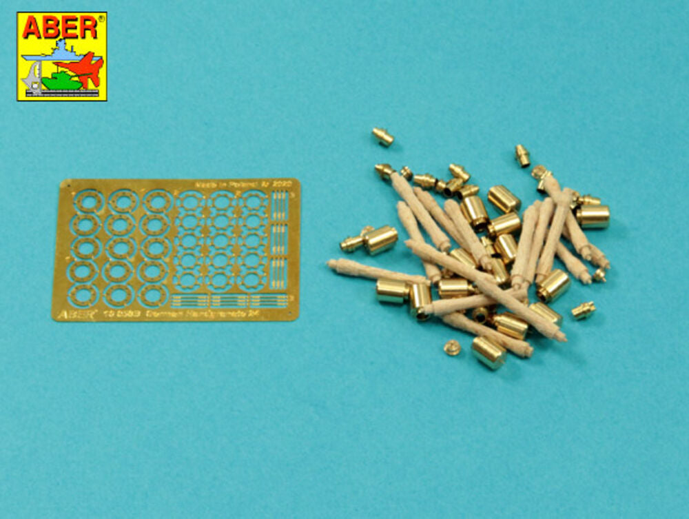 German Stielhandgranate 24 ���set of 15 pcs. Metal and wood parts