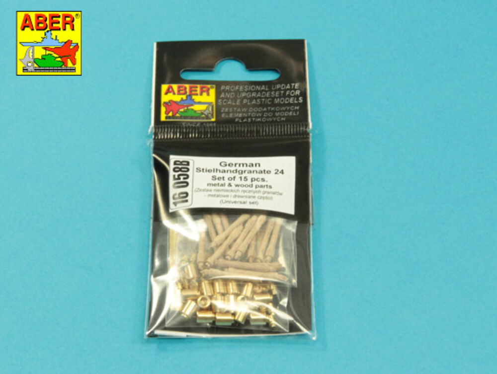 German Stielhandgranate 24 ���set of 15 pcs. Metal and wood parts