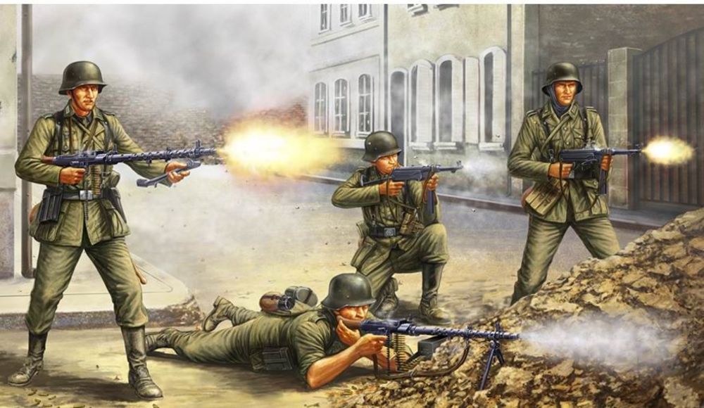 German Infantry The Barrage Wall
