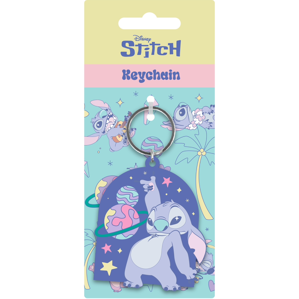 STITCH - Space Rocks - Porte-clés en PVC
