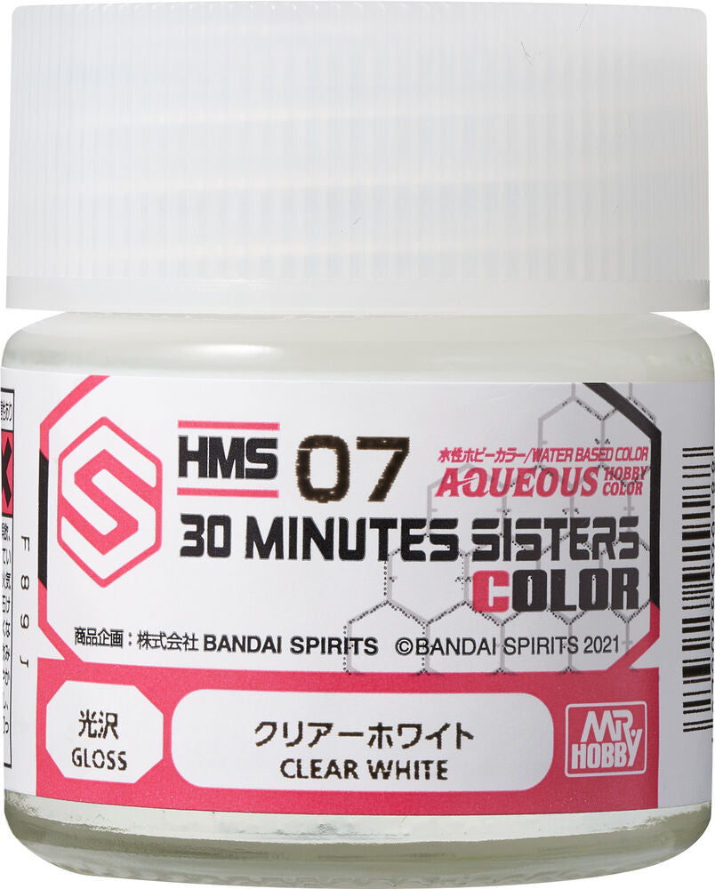 Mr Hobby -Gunze Aqueous Hobby Colors (10 ml) 30 MINUTES SISTERS Clear White