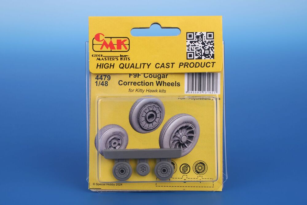 F9F Cougar Correction Wheels / for Kitty Hawk kits