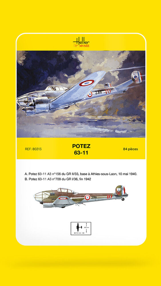 Potez 63-11 A3. No.156/709 - Heller Museum