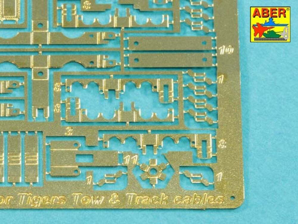 Clamps and Brackets for Tow & Track cables used on Tiger I & King Tiger