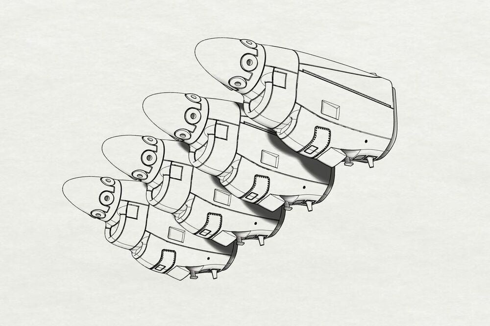 C-130J engine nacells (Italeri kit)