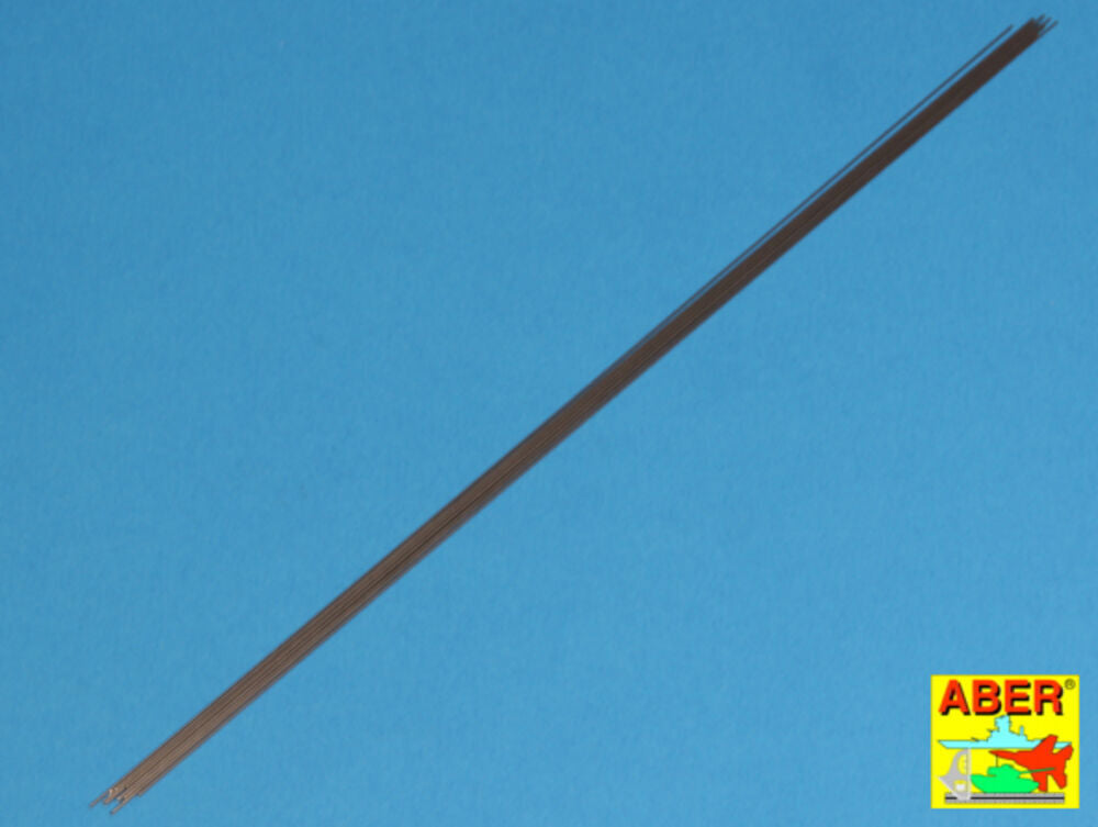Steel round rods O 0,5mm length 250mm x12 pcs.