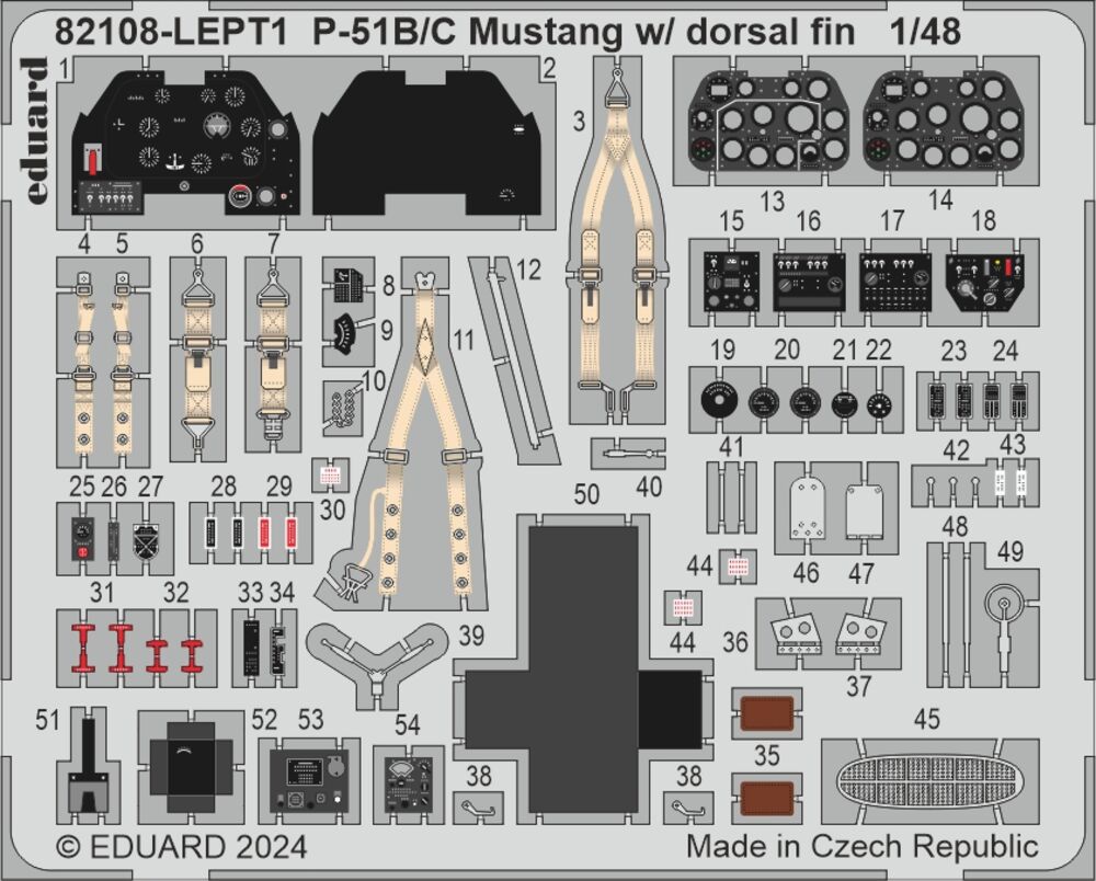 P-51B/C Mustang w/ dorsal fin EDUARD-PROFIPACK