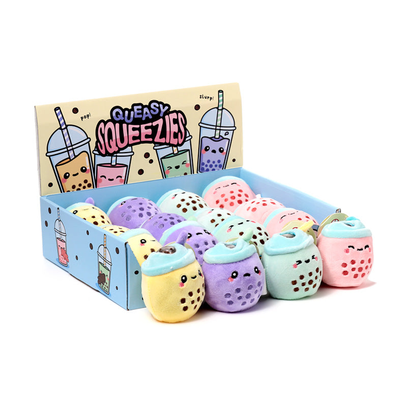 KAWAII - Bubble Tea - Box 12 'Queasy Squeezies' Stress Ball