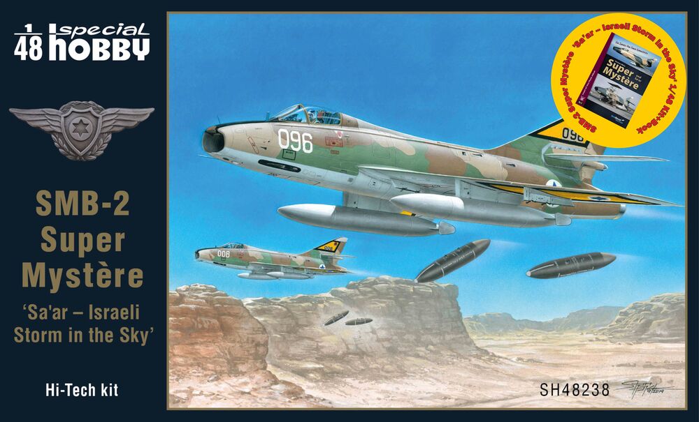 SMB-2 Super Myst��re 'Sa���ar ��� Israeli Storm in the Sky' 1/48 Kit+Book