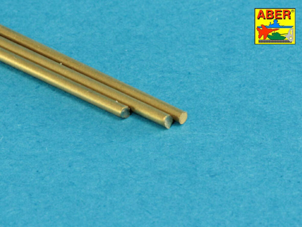 Brass round rods ? 1,2mm length 250mm x 3 pcs.