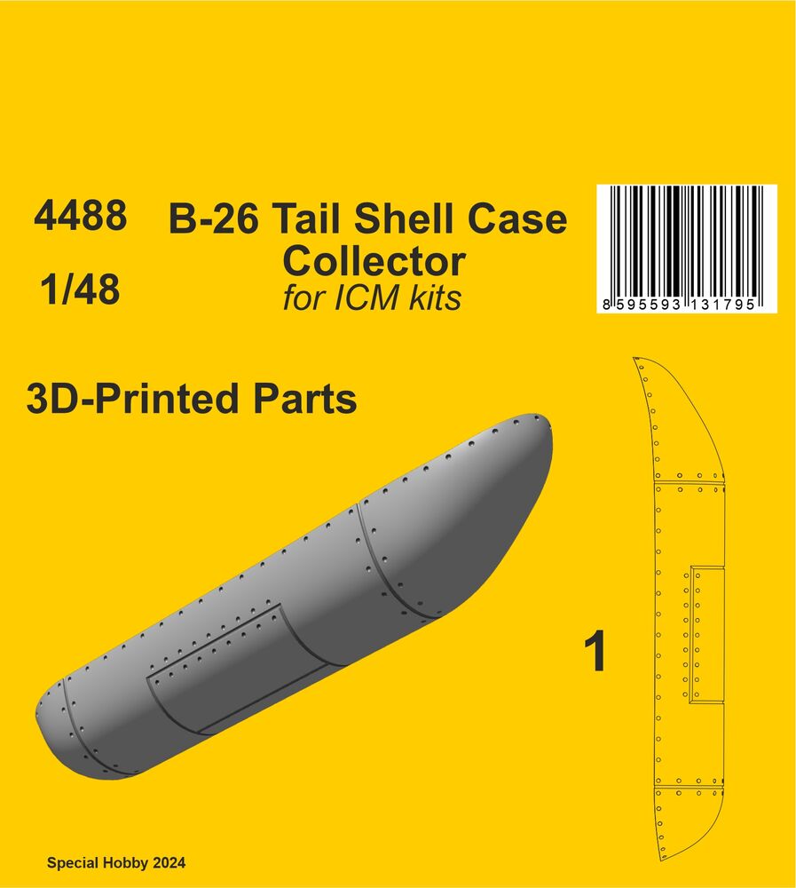 B-26 Tail Shell Case Collector / for ICM kit