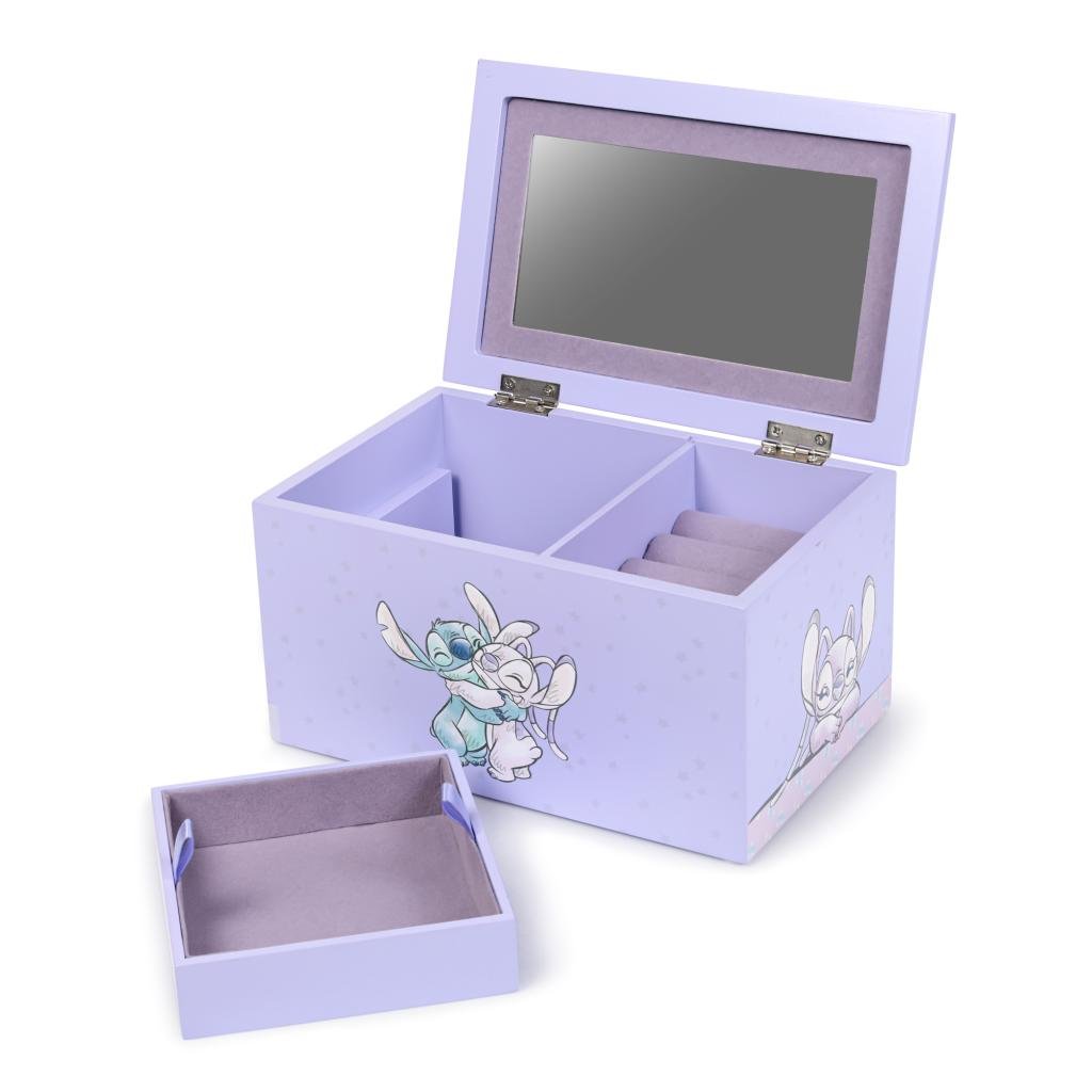 STITCH & ANGEL - Jewellery Box in Wood - 18x12x10cm