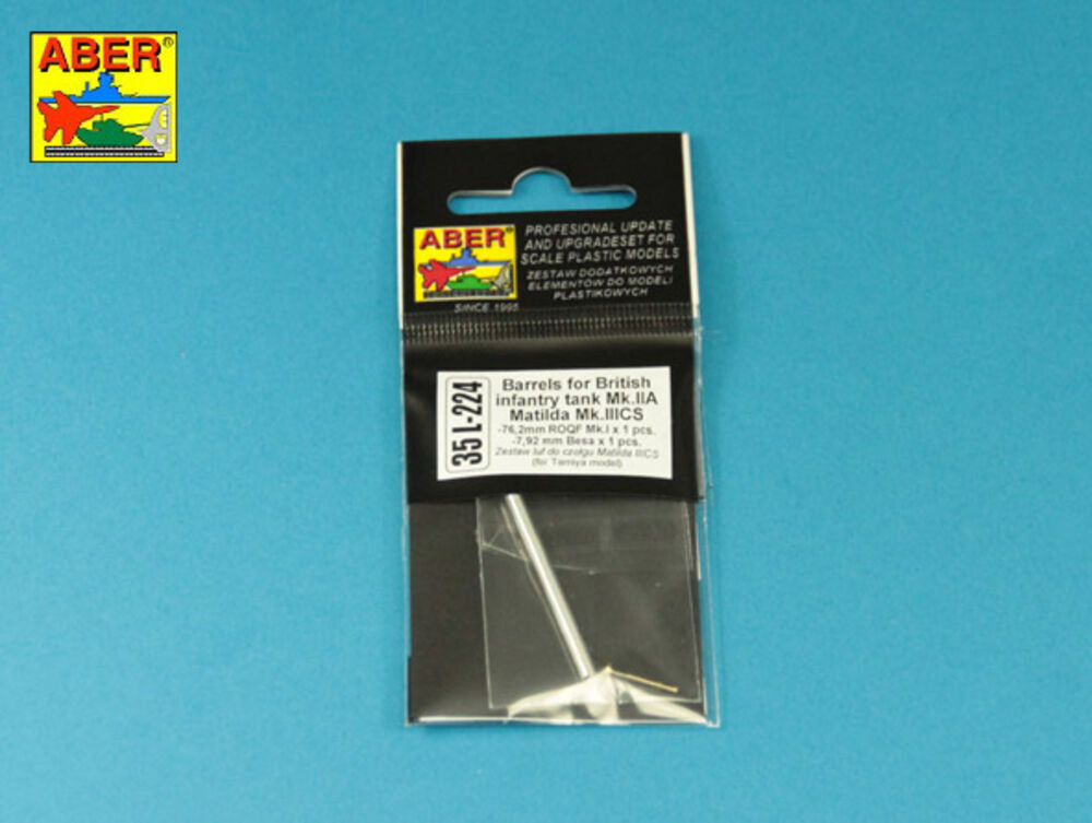 Barrel ROQF Mk.I 76,2mm for Matilda Mk.IIICS with Besa MG barrel