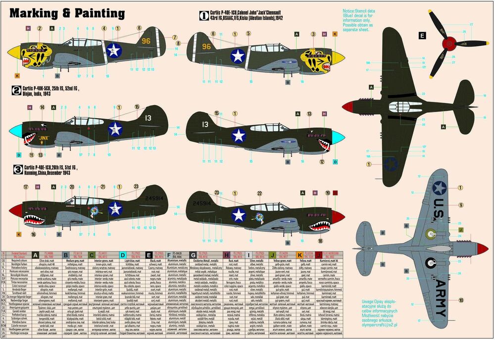 P-40E Aleutian Tiger START SET
