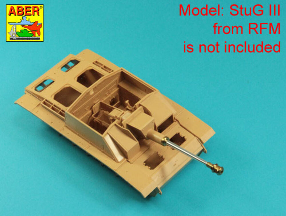 German StuK.40 L/48 7,5 cm Barrel with late muzzle brake for Stug.III, Ausf G late & Stug.IV early