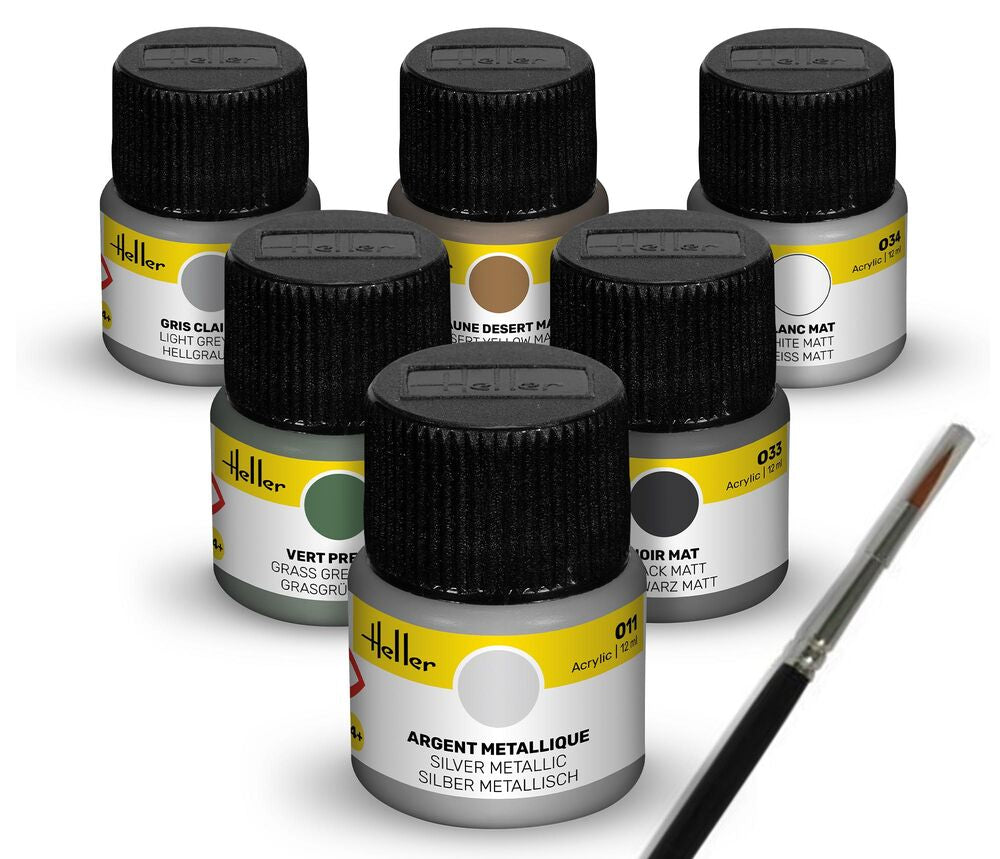 Acrylic Colour Set ���Military��� Aircraft 6 x 12 ml + Brush