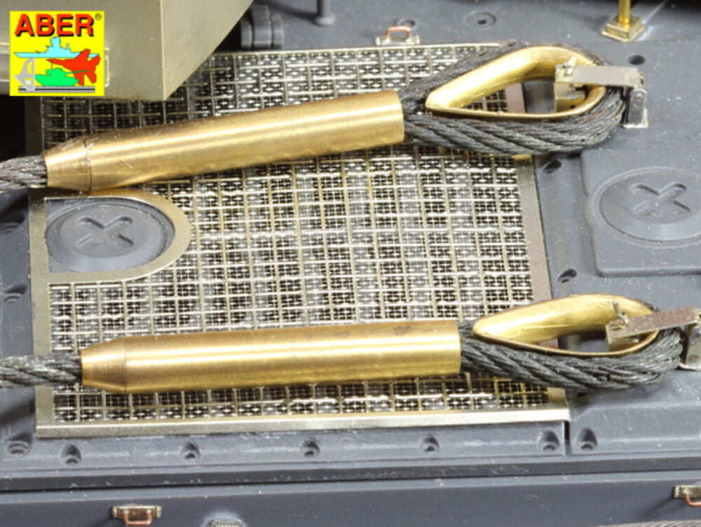Tow cables & track cable with brackets used on Tiger I, King Tiger & Panther