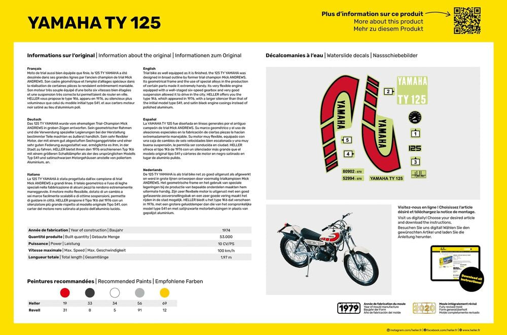 STARTER KIT Yamaha TY 125