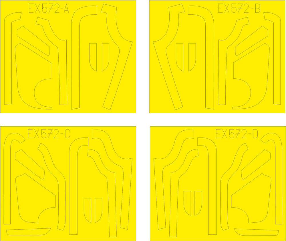 B-17G antiglare panels (VE produktion) for REVELL/MONOGRAM