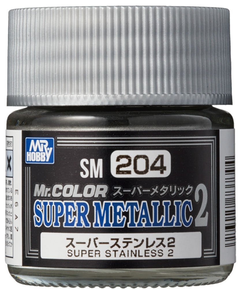Mr Hobby -Gunze Mr. Color Super Metallic Colors II (10 ml) Super Stainless II