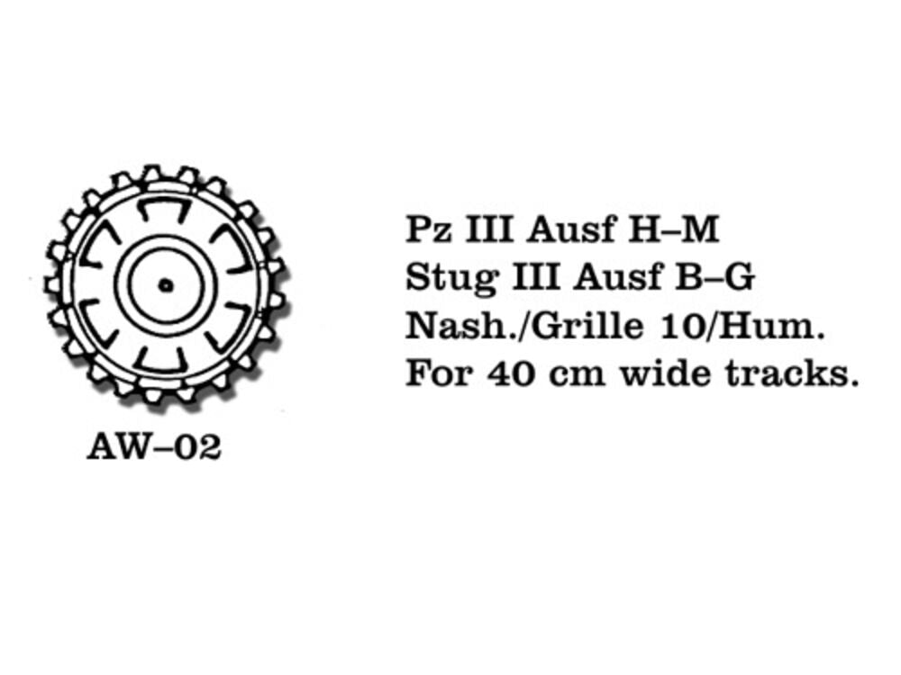 Tracks for Pz III (H-N) / Stug III (B-C) Nashorn / Hummel Nashorn / Hummel