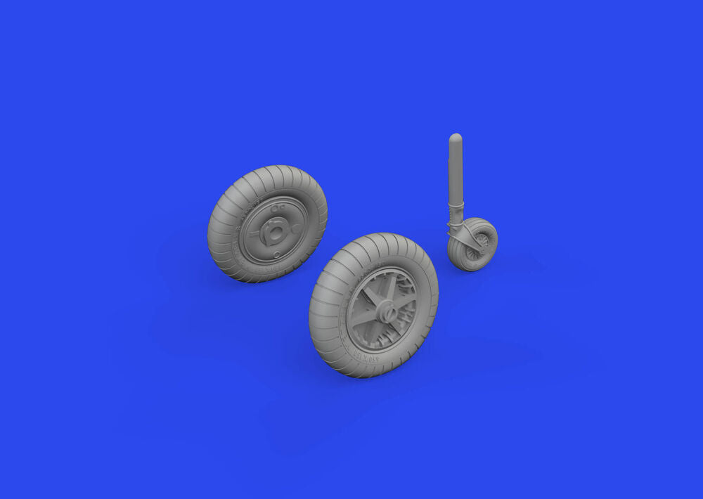 Bf 109F wheels PRINT 1/72 EDUARD