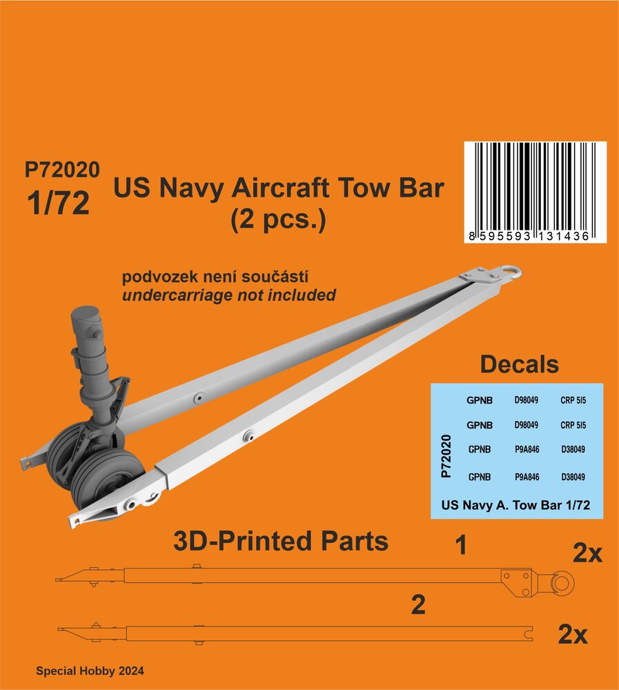 US Navy Aircraft Tow Bar (2 pcs.) 1/72