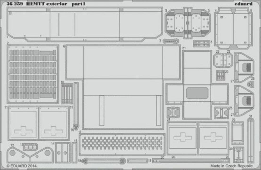 HEMTT exterior for Italeri