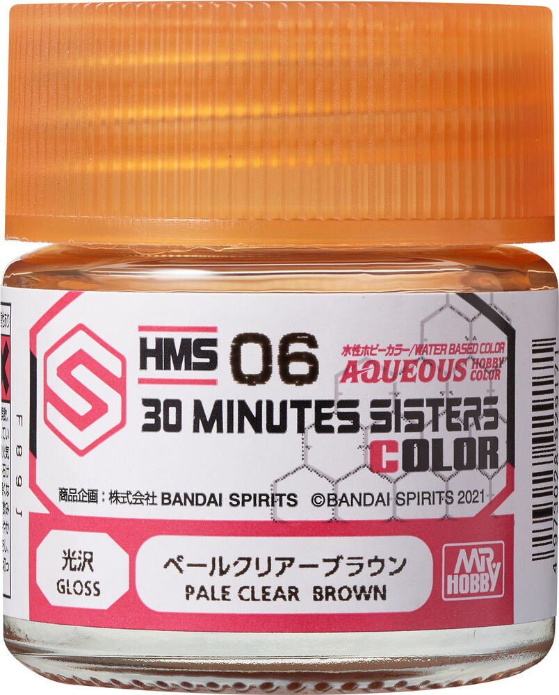 Mr Hobby -Gunze Aqueous Hobby Colors (10 ml) 30 MINUTES SISTERS Pale Clear Brown