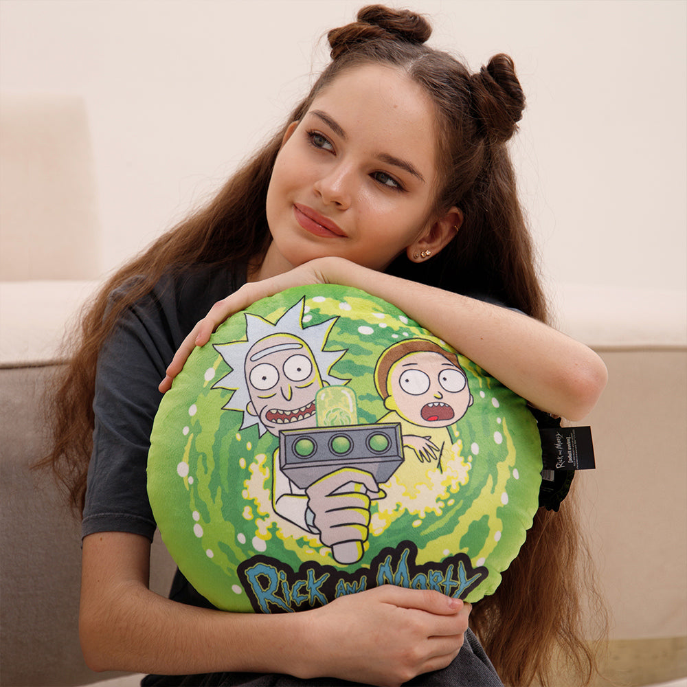 Plush pillow RICK AND MORTY in search of adventure 37 cm