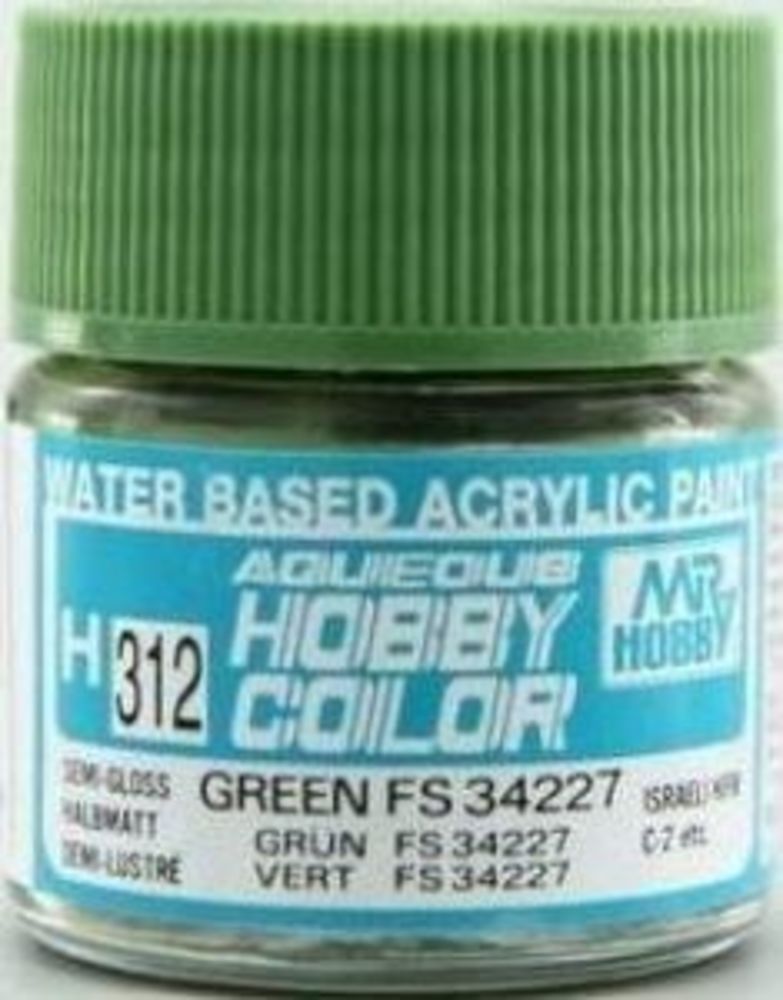Mr Hobby -Gunze Aqueous Hobby Colors (10 ml) Green FS 34227