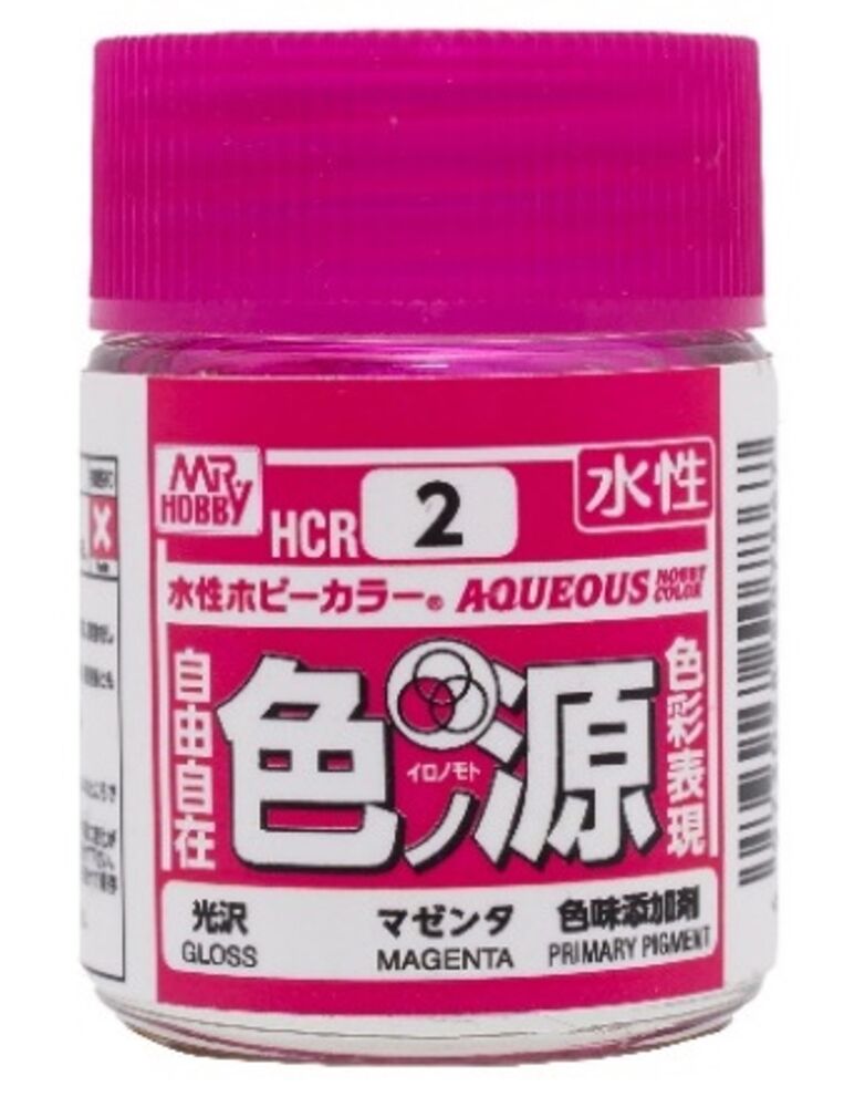 Mr Hobby -Gunze Aqueous Hobby Colors (18 ml) Primary Color Pigment Magenta