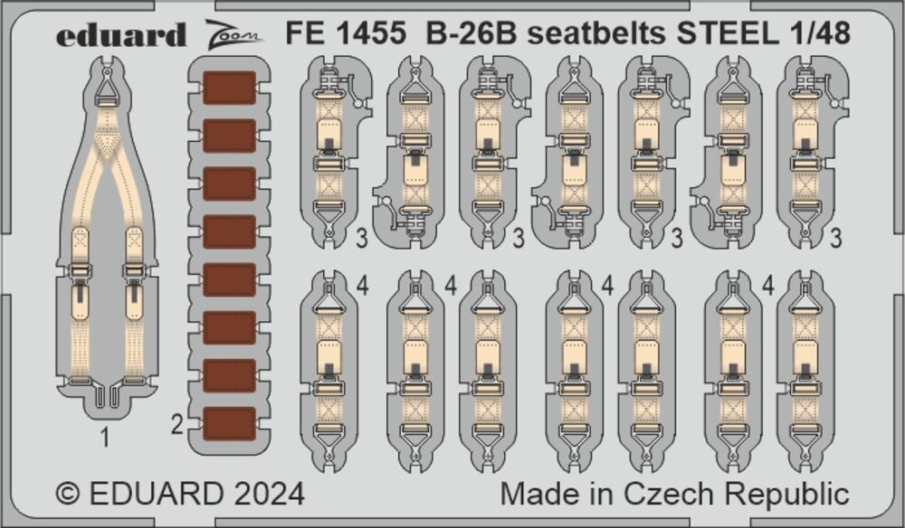 B-26B Marauder seatbelts STEEL ICM